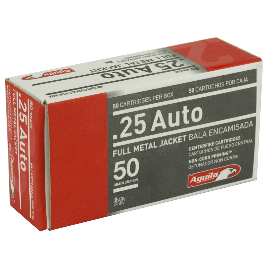 AGUILA 25ACP 50GR FMJ 50/1000 1