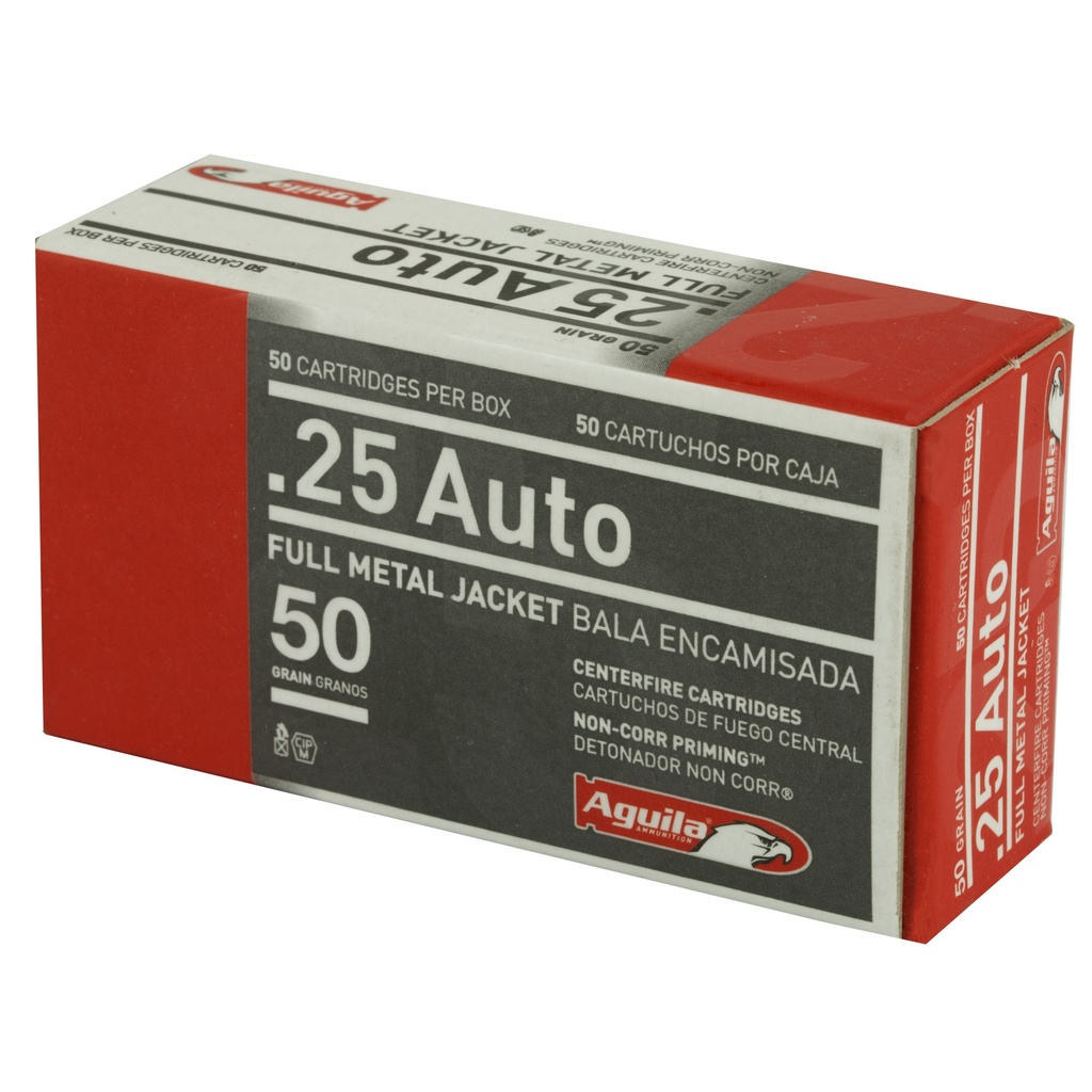 AGUILA 25ACP 50GR FMJ 50/1000 2
