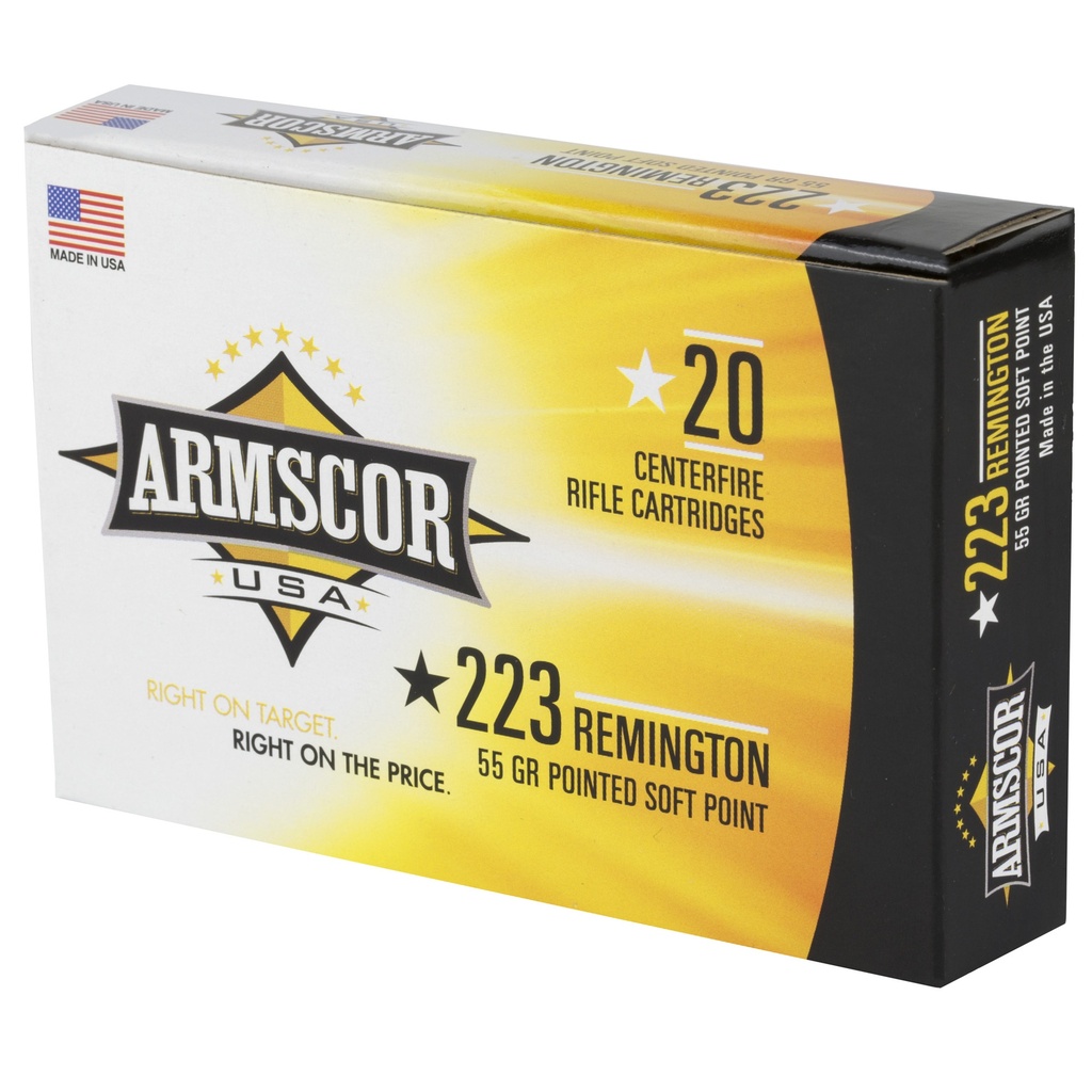 ARMSCOR 223REM 55GR PSP 20/1000 2