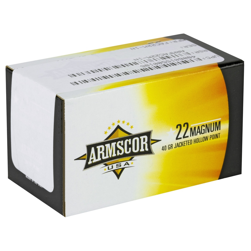 ARMSCOR 22WMR 40GR JHP 50/2000 1