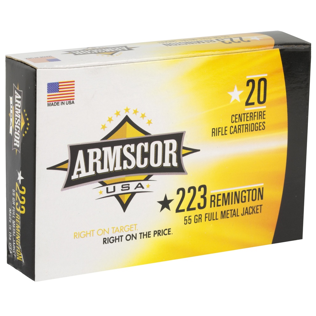 ARMSCOR 223REM 55GR FMJ 20/1000 1