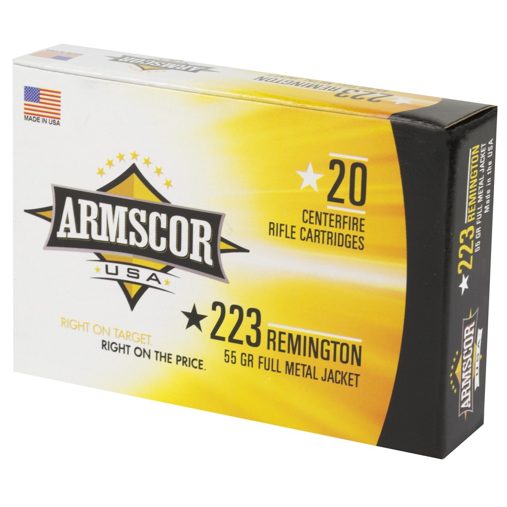 ARMSCOR 223REM 55GR FMJ 20/1000 2