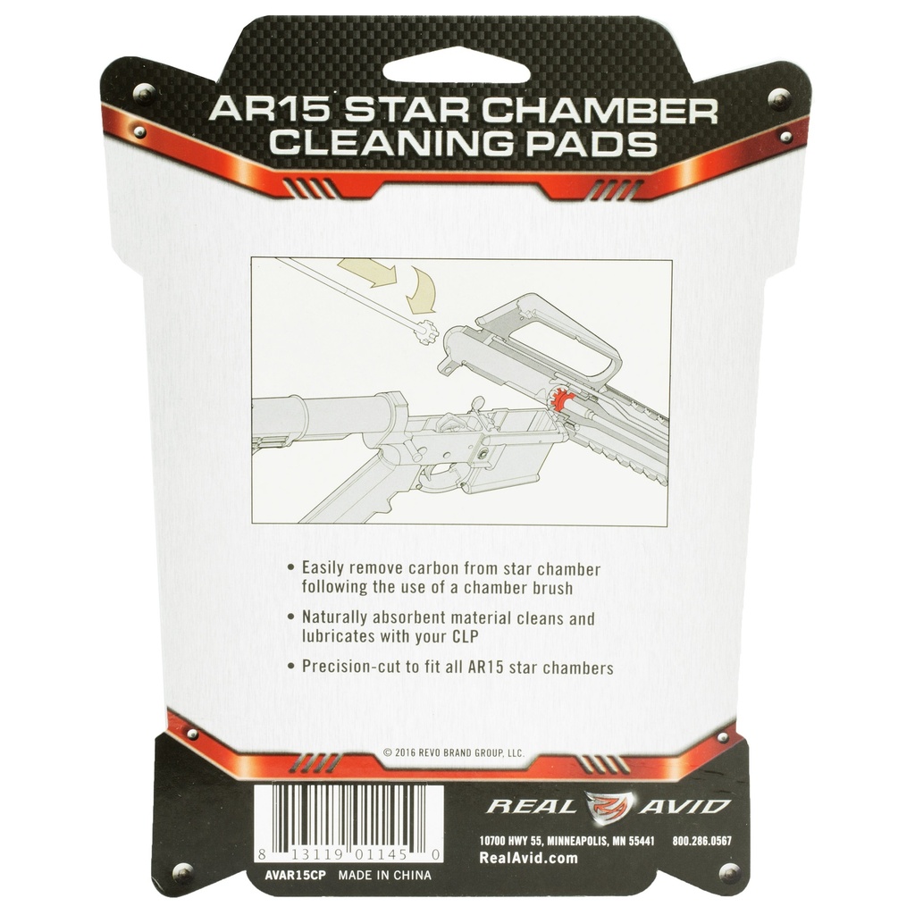 REAL AVID AR15 STAR CHMBR CLNING PAD 1