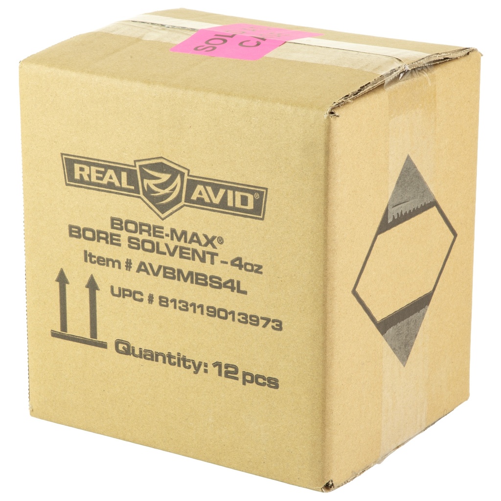 REAL AVID BORE MAX SOLV 4OZ 12PK PDQ 3