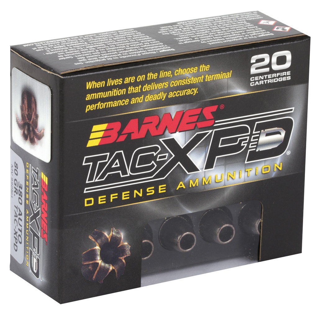 BARNES TAC-XPD 380ACP 80GR HP 20/200 1