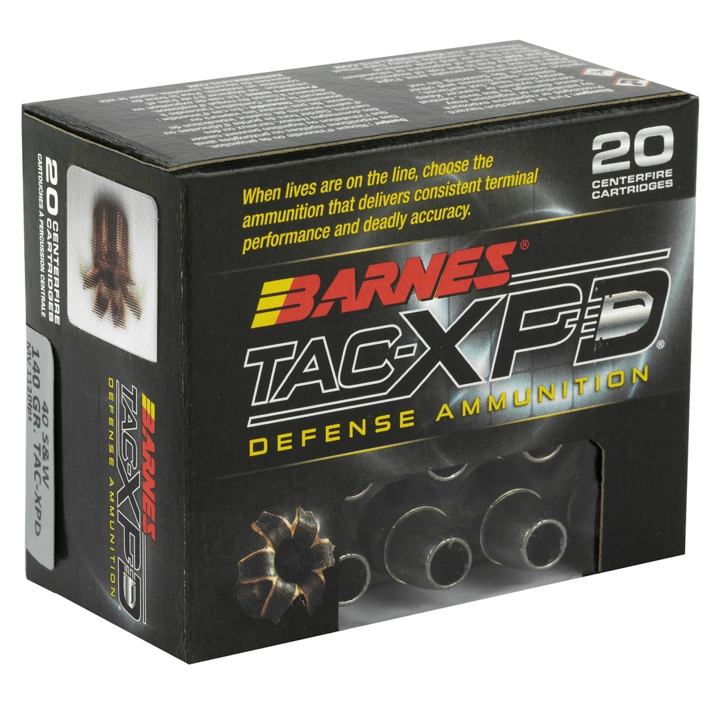 BARNES TAC-XPD 40SW 140GR HP 20/200 1
