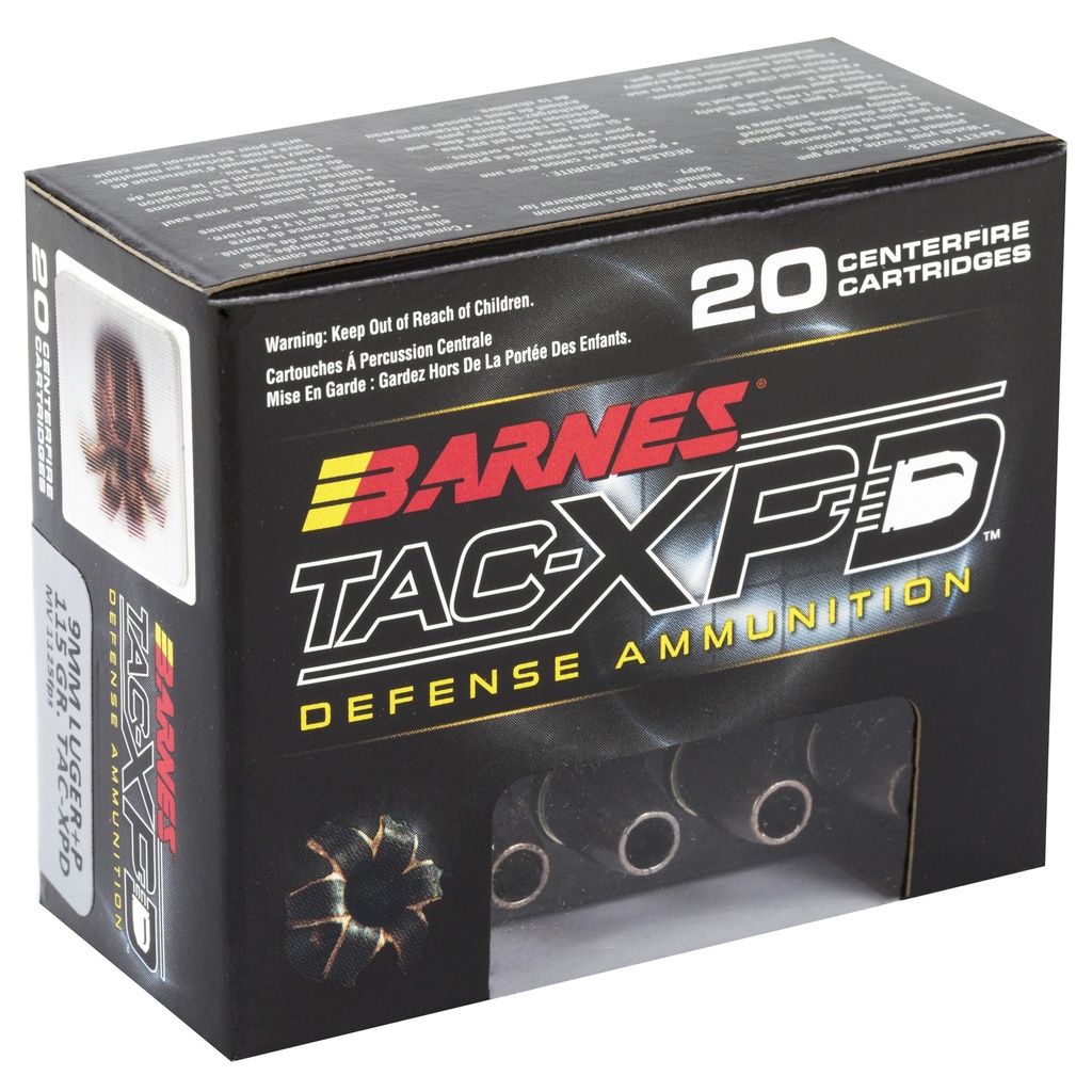 BARNES TAC-XPD 9MM 115GR HP 20/200 1