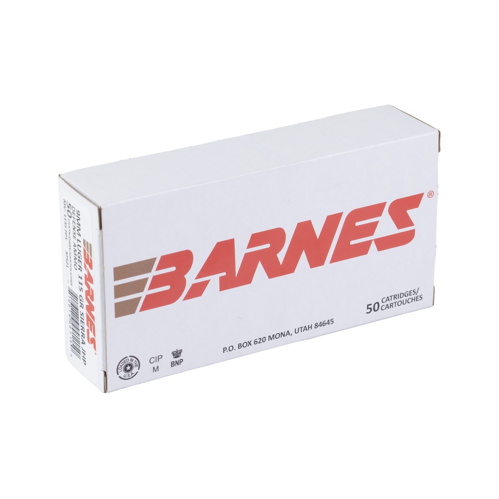 BARNES DEFENSE 9MM 115 GR 50/500 1