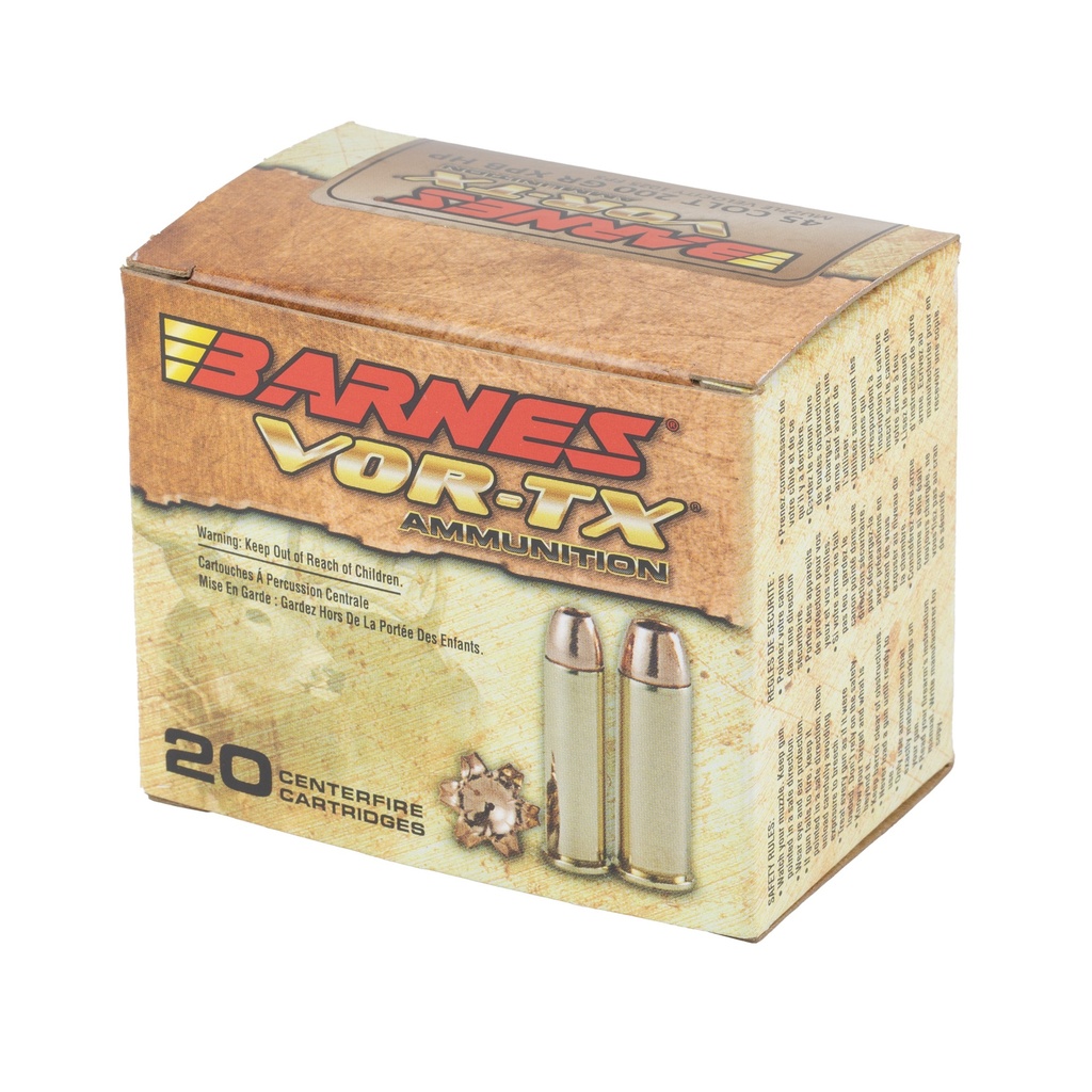 BARNES VOR-TX HG 45CLT 200GR 20/200 2