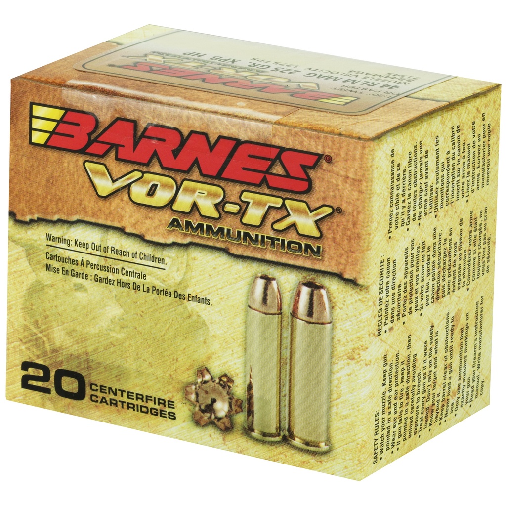 BARNES VOR-TX 44MAG 225GR XPB 20/200 2