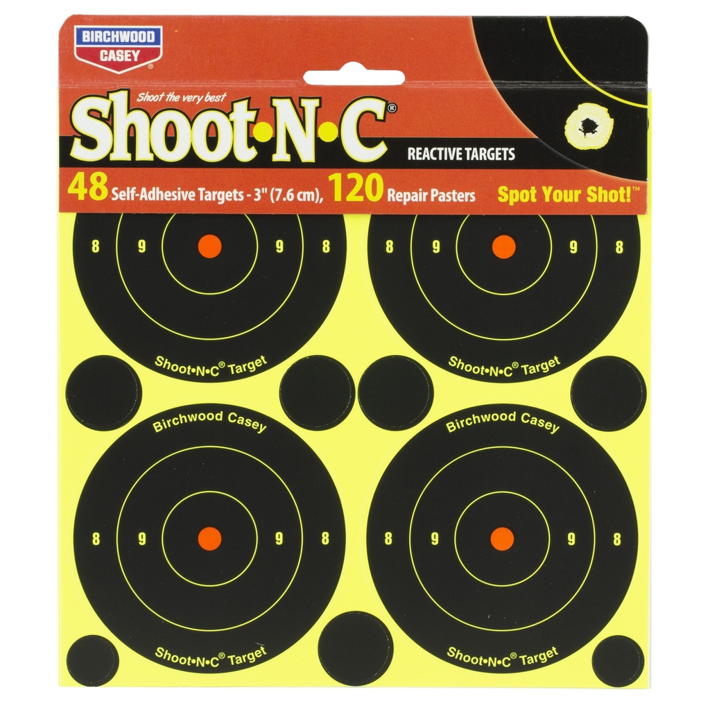 Birchwood Casey B/C SHT-N-C RND BULLSEYE TGT 48-3" 1
