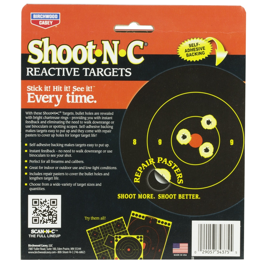 Birchwood Casey B/C SHT-N-C RND BULLSEYE TGT 240-3" 2