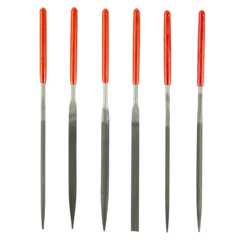 Birchwood Casey B/C GUNSMITHING FILE SET 6PC BLK/RD 1