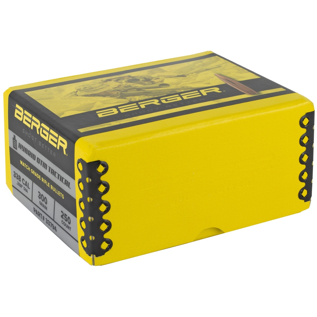 BERGER .338 300GR HYBRID TACT 250CT 1