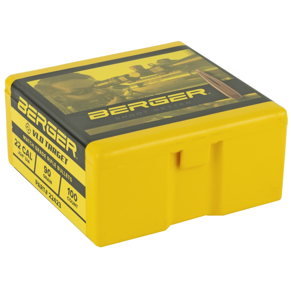 BERGER .224 90GR VLD TGT 100CT 1