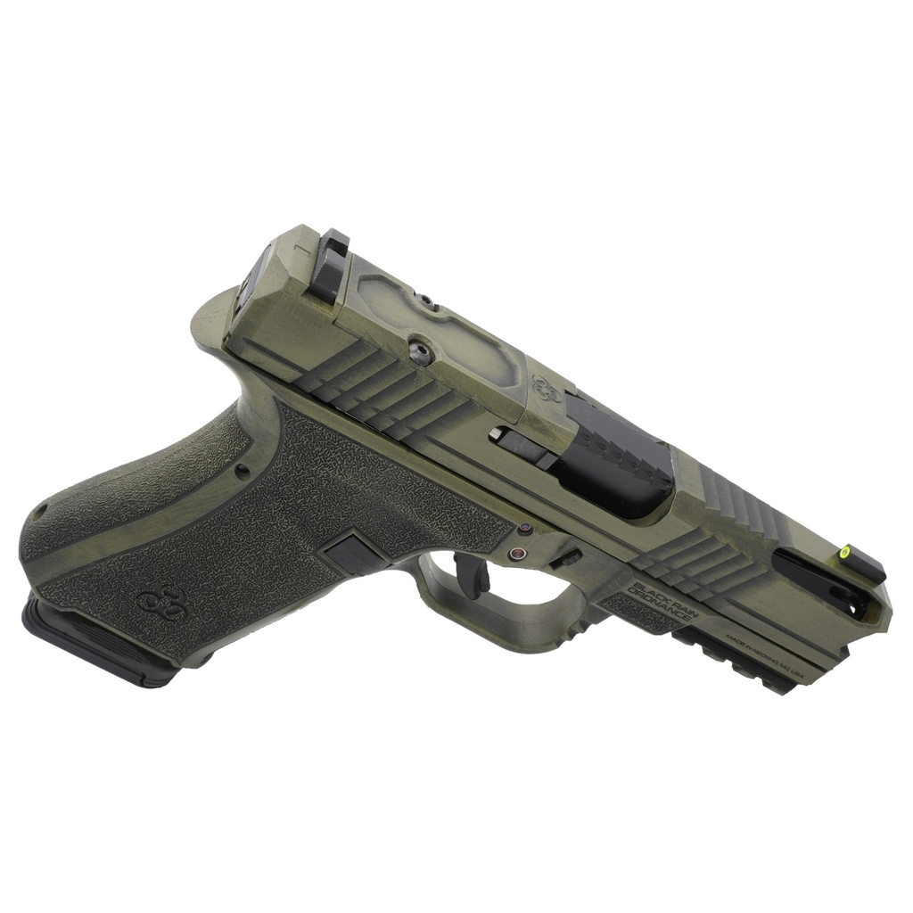 Black Rain Ordnance BRO FRONTLINE+ 9MM 4" 15RD BW GREEN 2