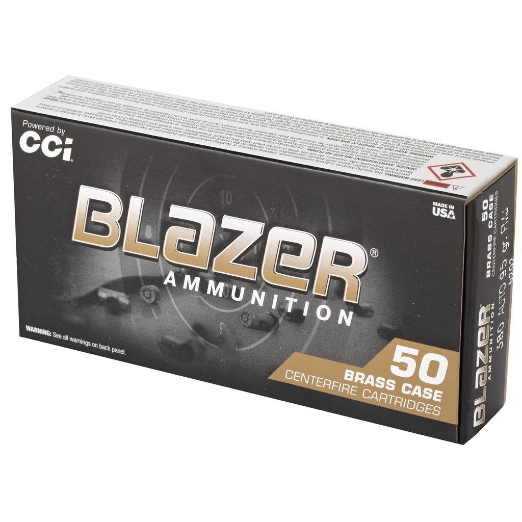 BLAZER BRASS 380ACP 95GR FMJ 50/1000 2