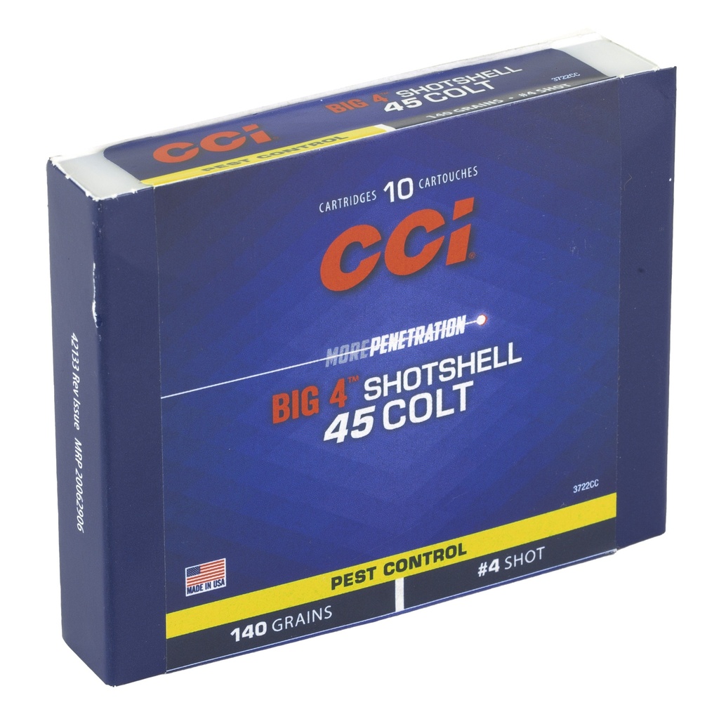 CCI 45 COLT #4 SHOTSHELL10/200 1