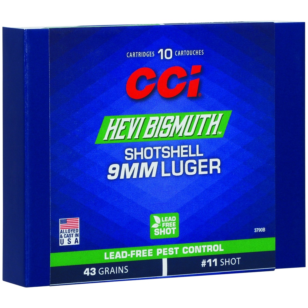 CCI 9MM BISMUTH SHOTSHELL 10/200 1