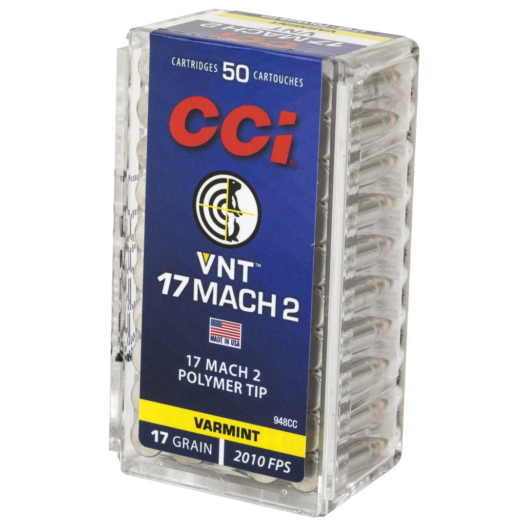 CCI 17 MACH 2 17GR VRMNT TIP 50/5000 2