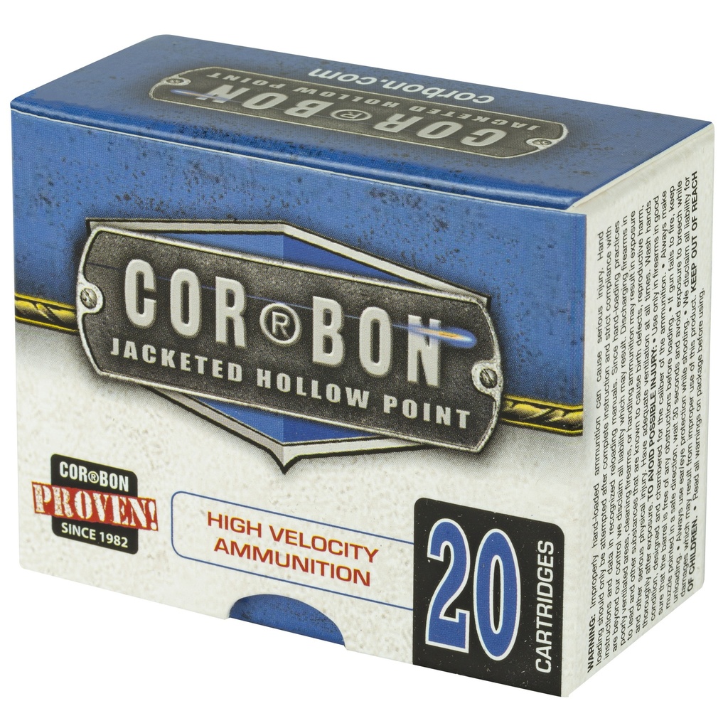 CORBON 9MM+P 90GR JHP 20/500 2