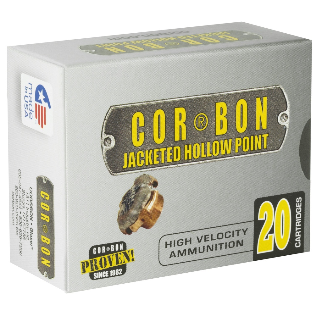 CORBON 10MM 165GR JHP 20/500 1