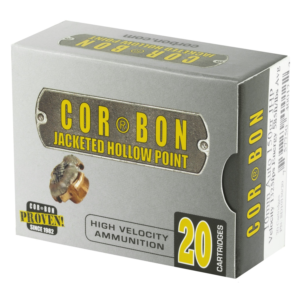 CORBON 10MM 150GR JHP 20/500 2