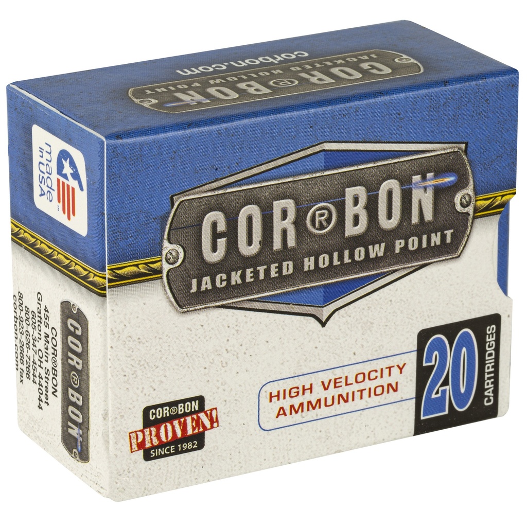 CORBON 38SUPER+P 125GR JHP 20/500 1