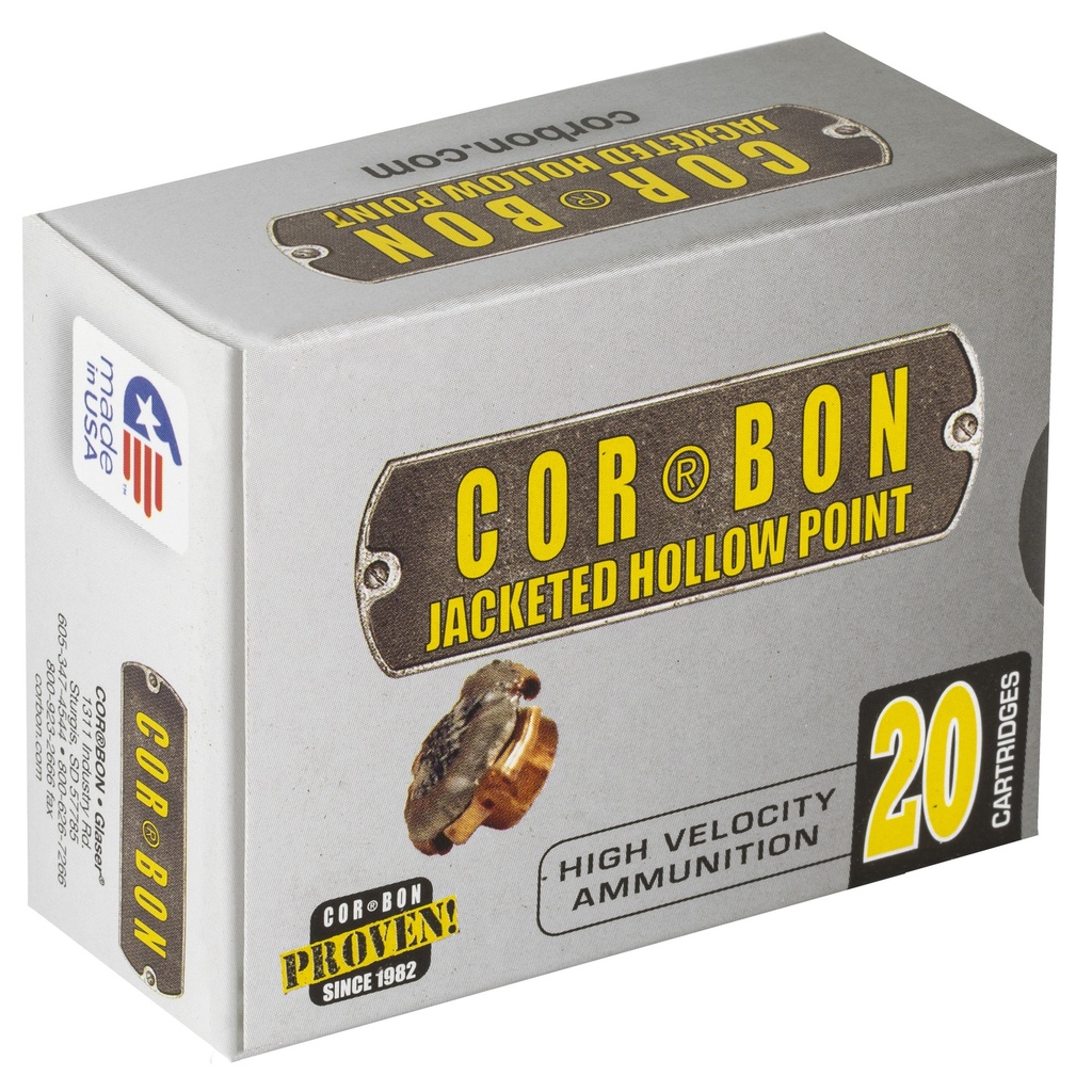 CORBON 38SUPER+P 115GR JHP 20/500 1