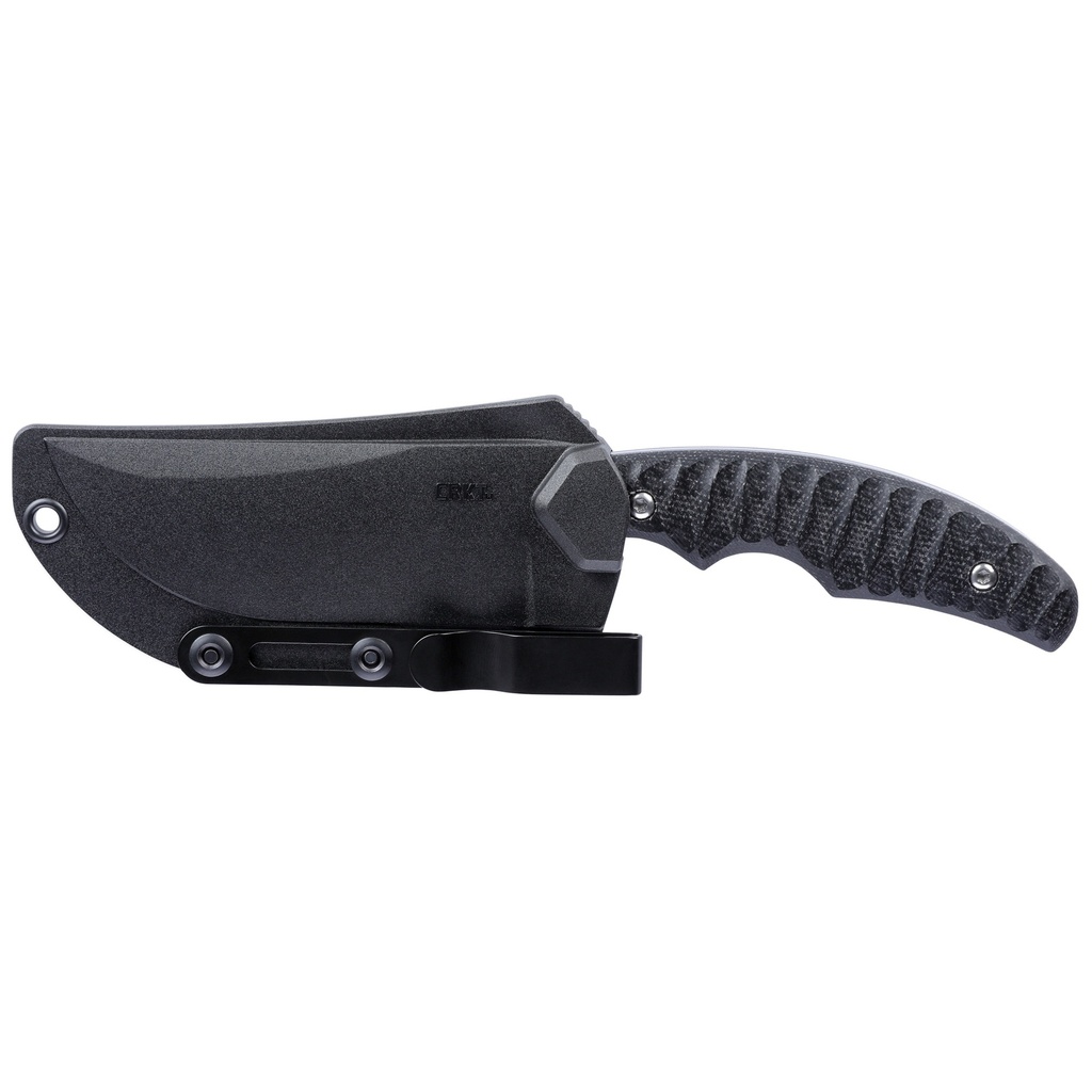 Columbia River Knife & Tool CRKT BURROWER 3.66" PLN BLK W/SHEATH 2