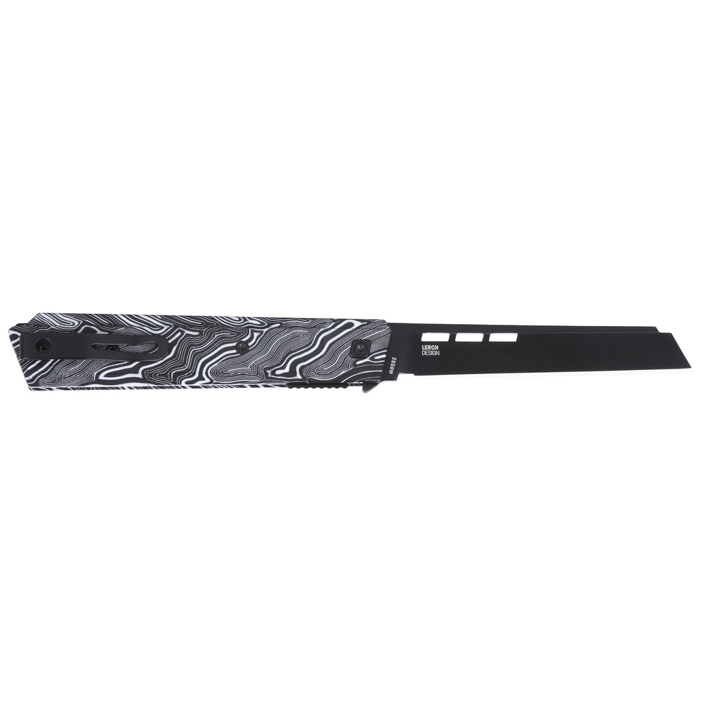 Columbia River Knife & Tool CRKT ZEPHYR 3.22" PLAIN EDGE WHT/BLK 1
