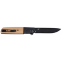 Columbia River Knife & Tool CRKT BAMBOOZLED 3.34" PLAIN BROWN 1