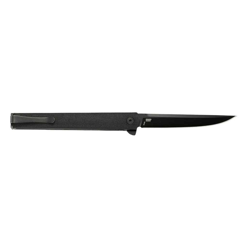 Columbia River Knife & Tool CEO FLIPPER BLACKOUT 3.35" PLN EDGE 1