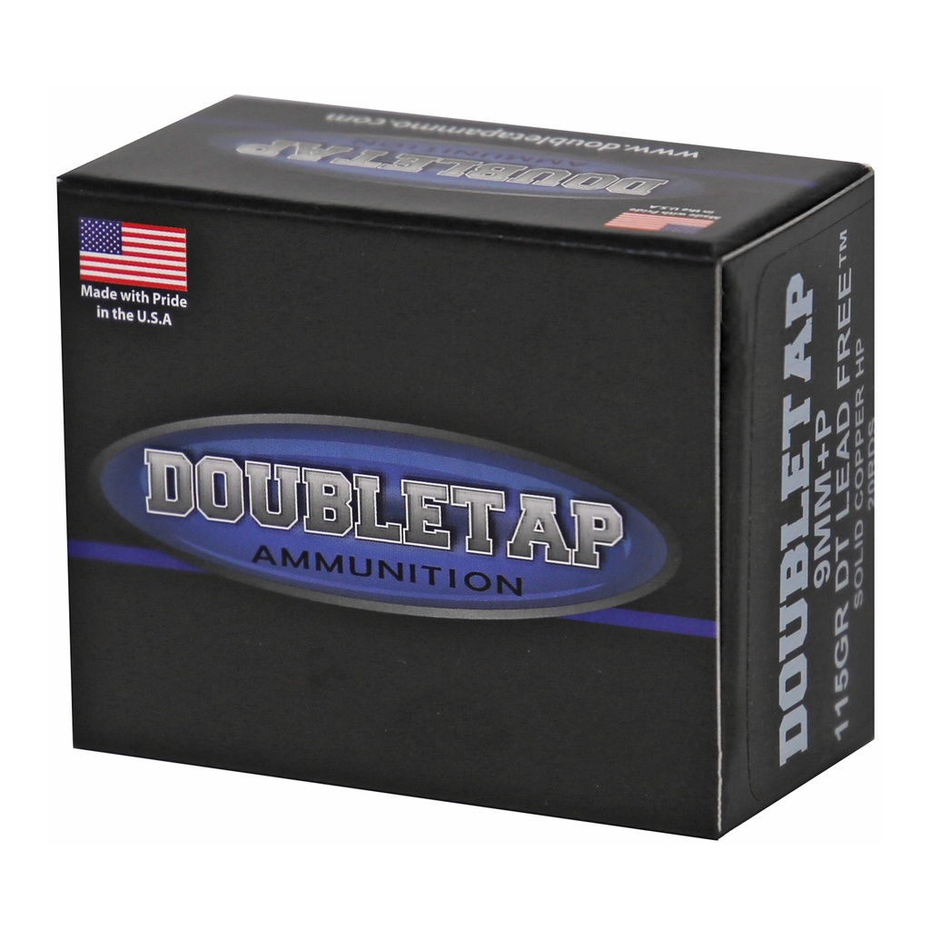 DoubleTap Ammunition DBLTAP 9MM+P 115GR SCHP 20/1000 2
