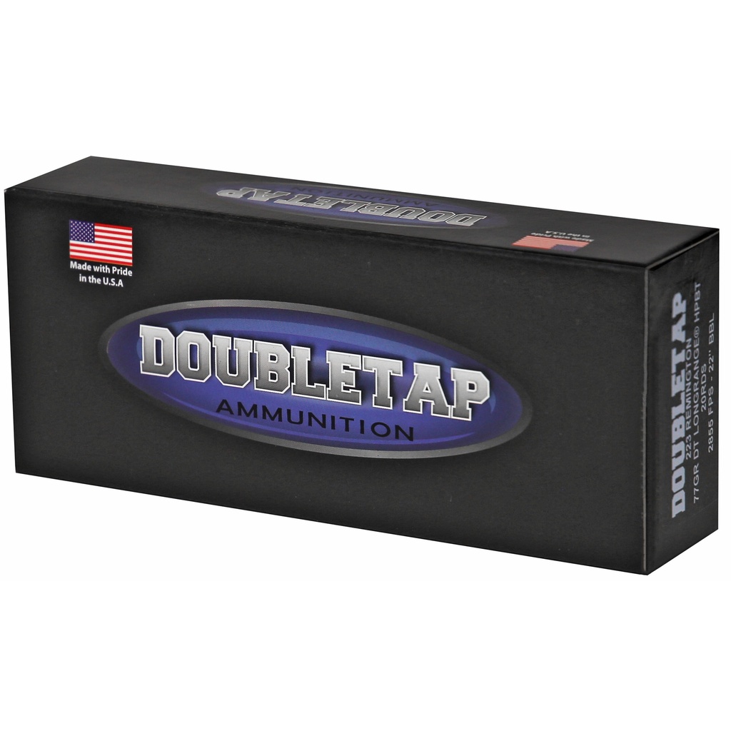 DoubleTap Ammunition DBLTAP 223REM 77GR HPBT 20/1000 2