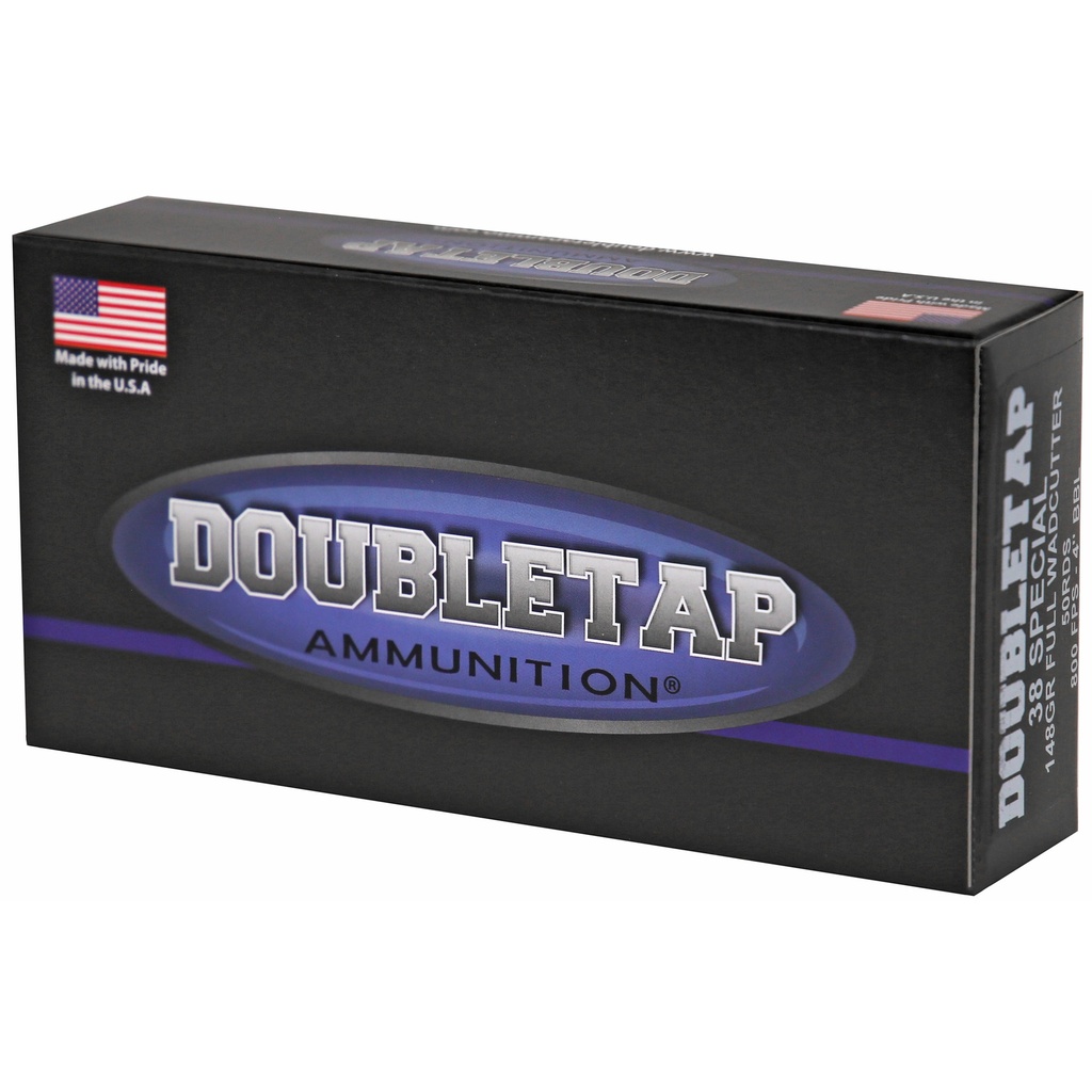 DoubleTap Ammunition DBLTAP 38SPL 148GR WC 50/1000 2