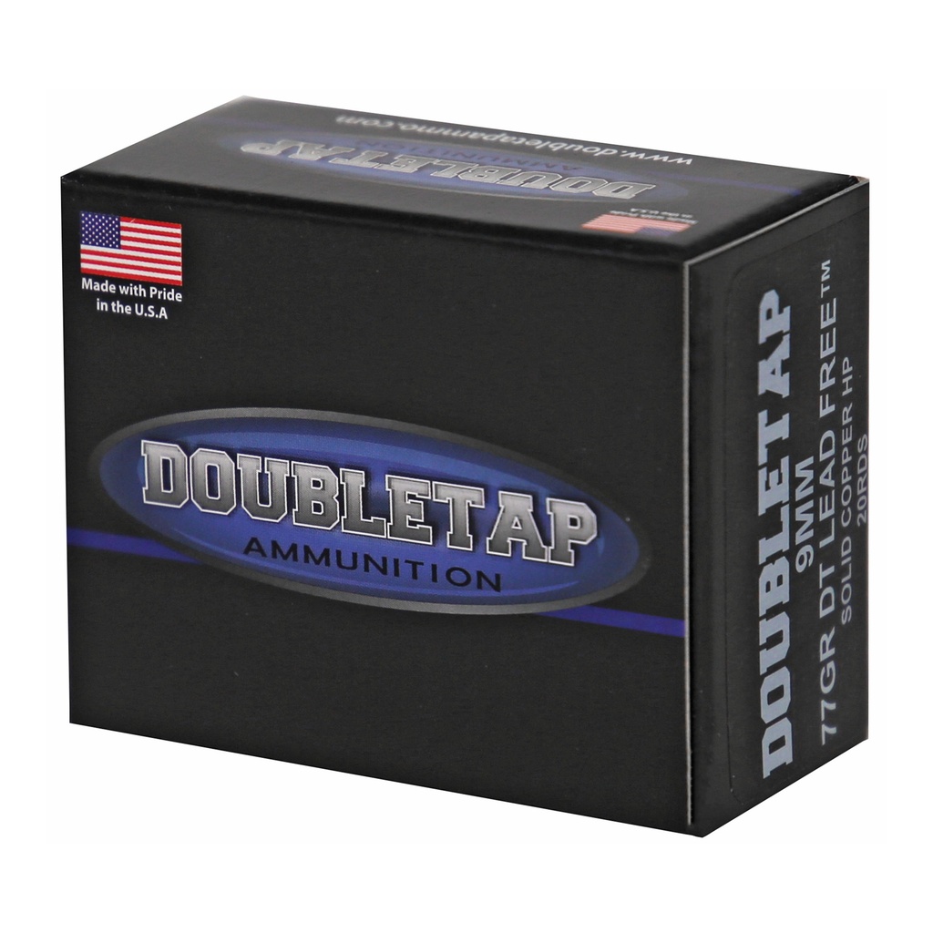 DoubleTap Ammunition DBLTAP 9MM 77GR SCHP 20/1000 2
