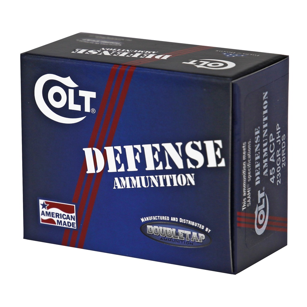 DoubleTap Ammunition DBLTAP CD 45ACP 230GR JHP 20/1000 2