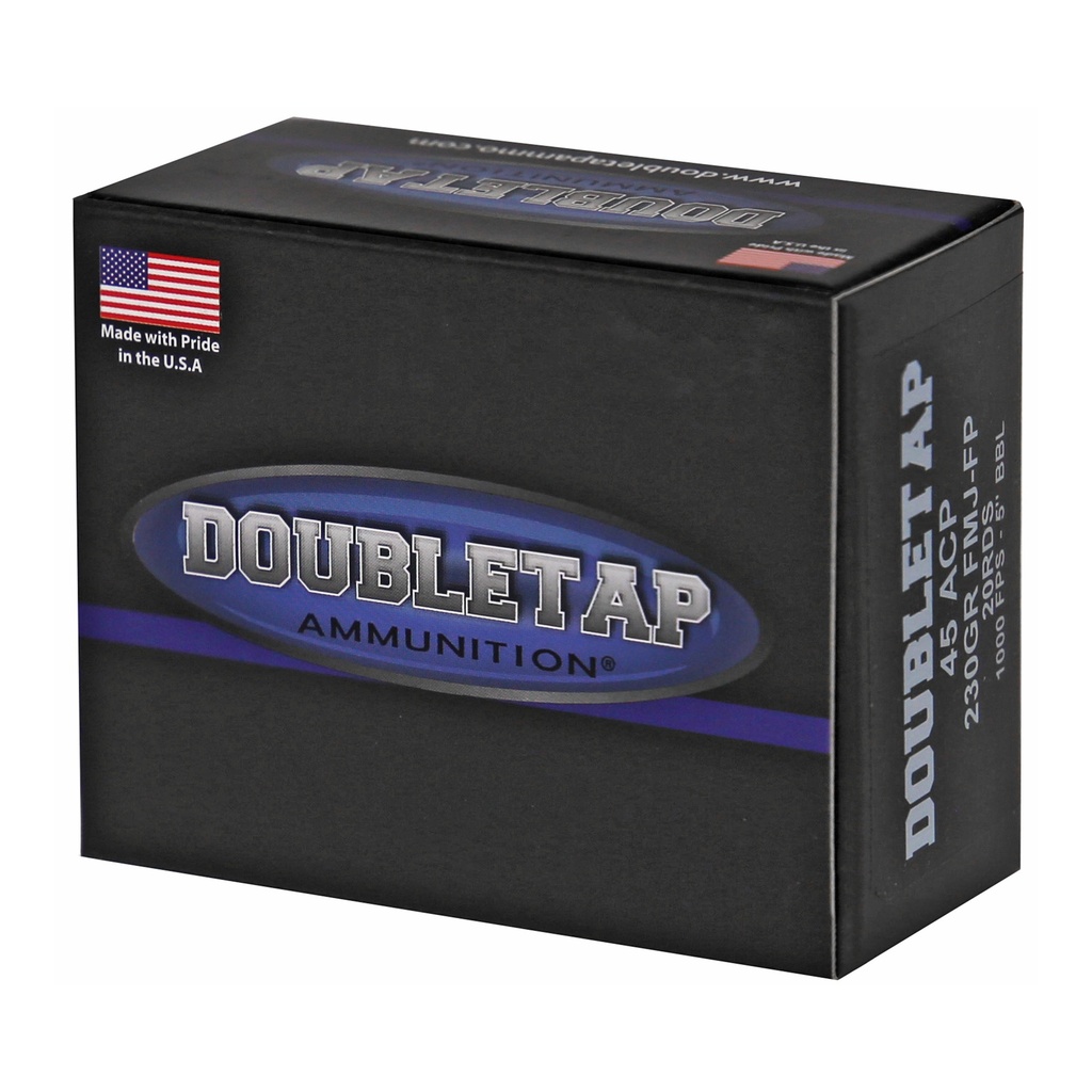DoubleTap Ammunition DBLTAP 45ACP 230GR FMJ-FP 20/1000 2