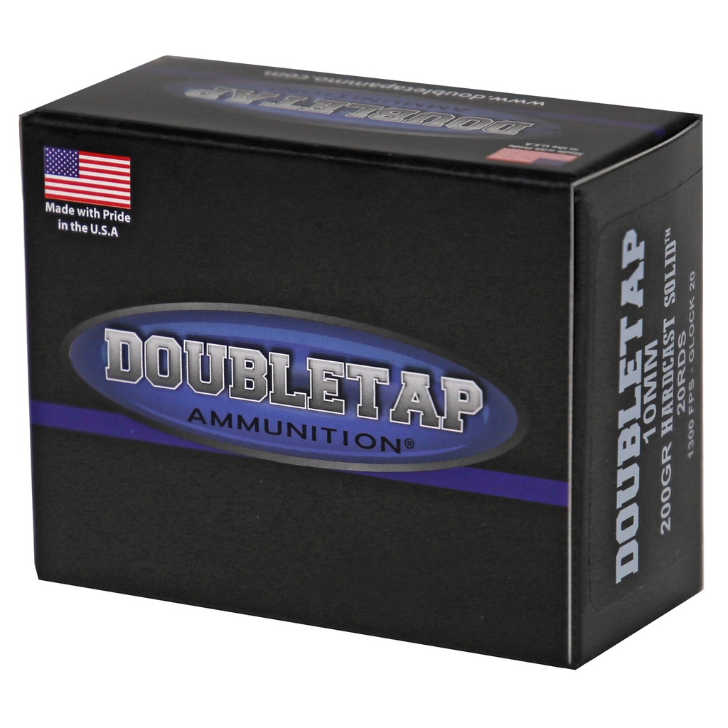 DoubleTap Ammunition DBLTAP 10MM 200GR HARDCAST 20/1000 2