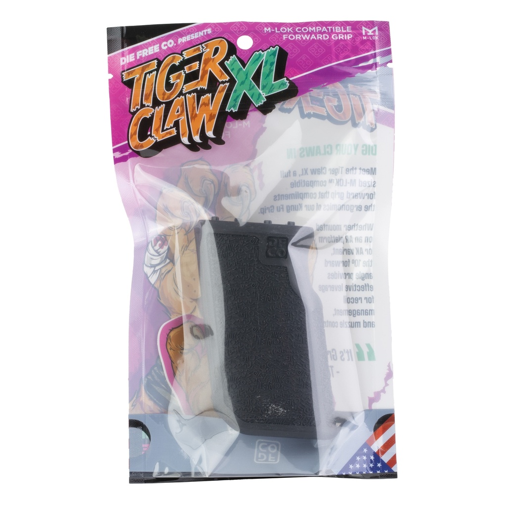 Die Free Co DFCO TIGER CLAW XL FOREGRIP BLACK 2