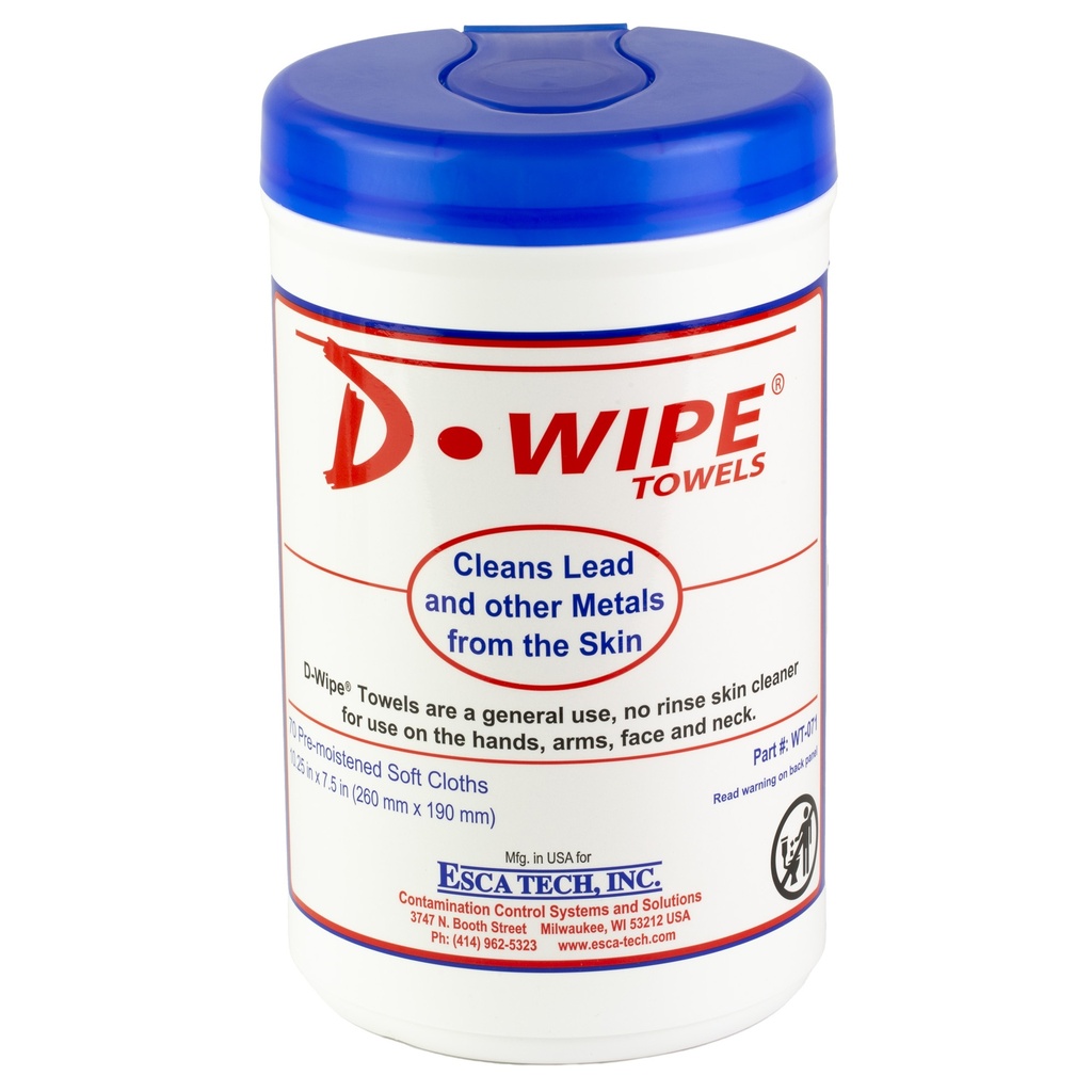 D-Lead D-WIPE TOWELS 6-70 CT CANISTERS 1