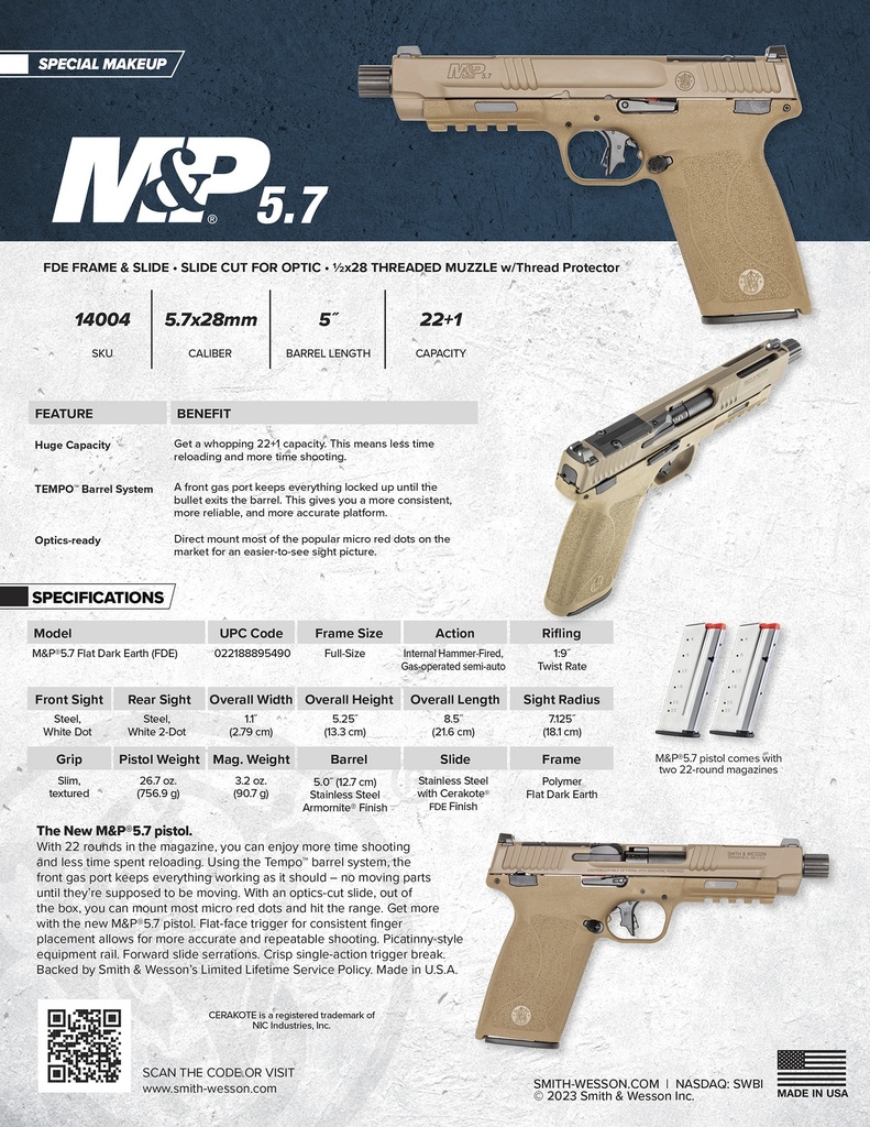 Smith and Wesson M&P5.7 3