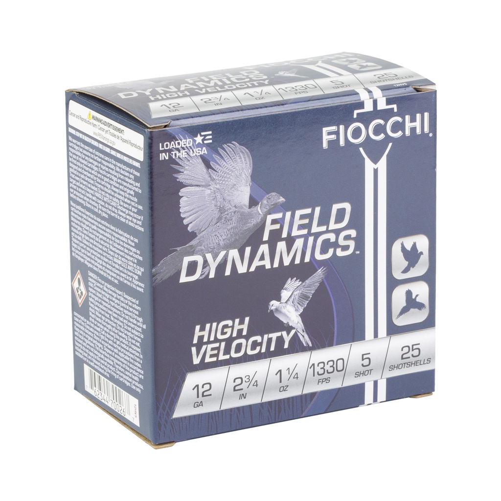 FIOCCHI HV LD 12GA 2.75" #5 25/250 1