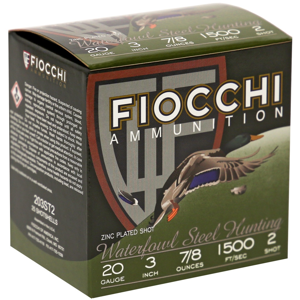 FIOCCHI 20GA #2 FLYWAY STEEL 25/250 1