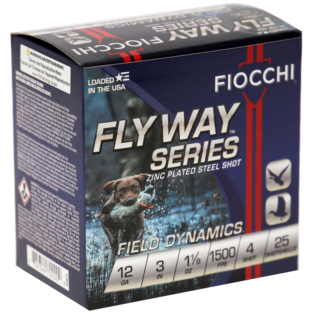 FIOCCHI 12GA #4 FLYWAY STEEL 25/250 1