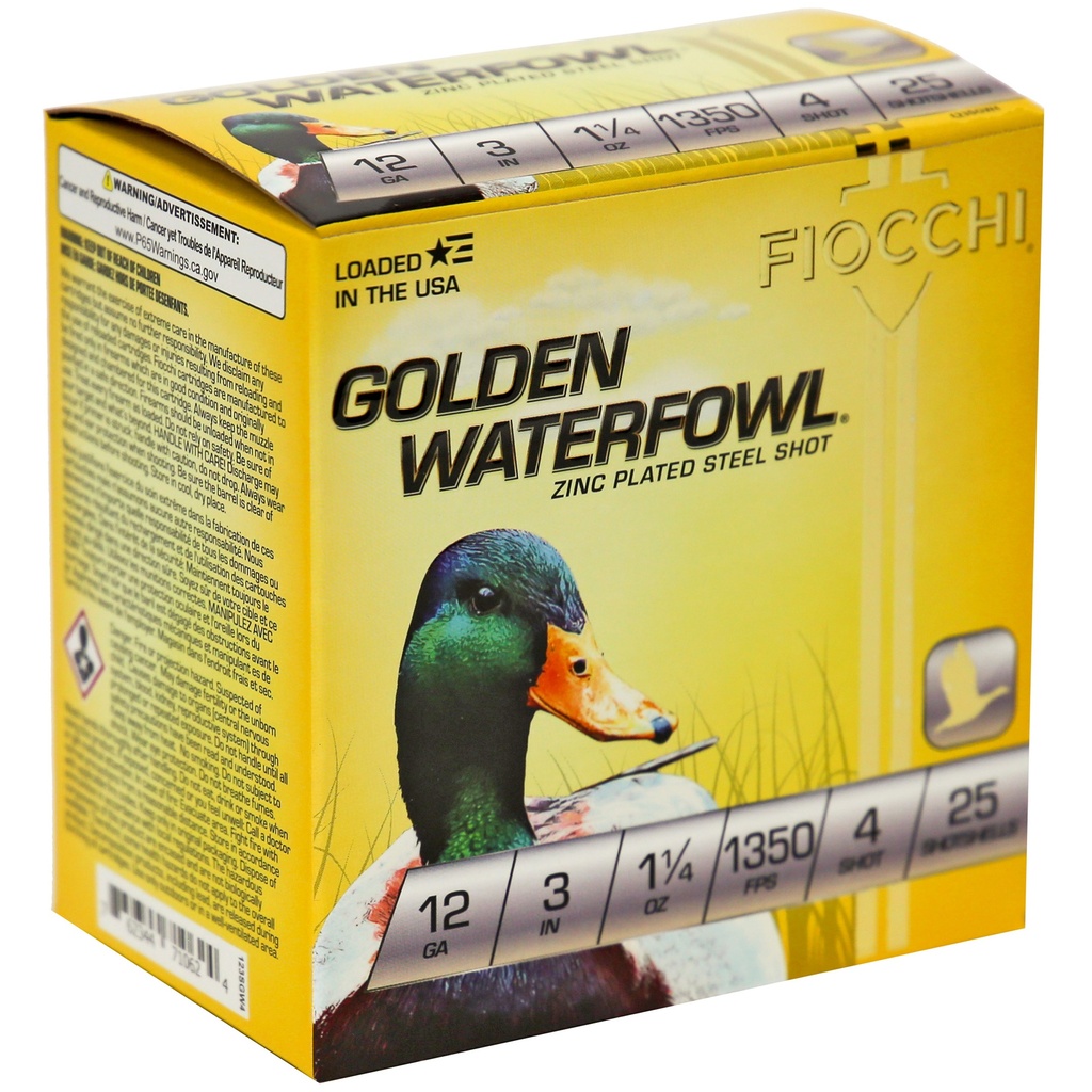 FIOCCHI 12GA #4 GOLDEN 25/250 1