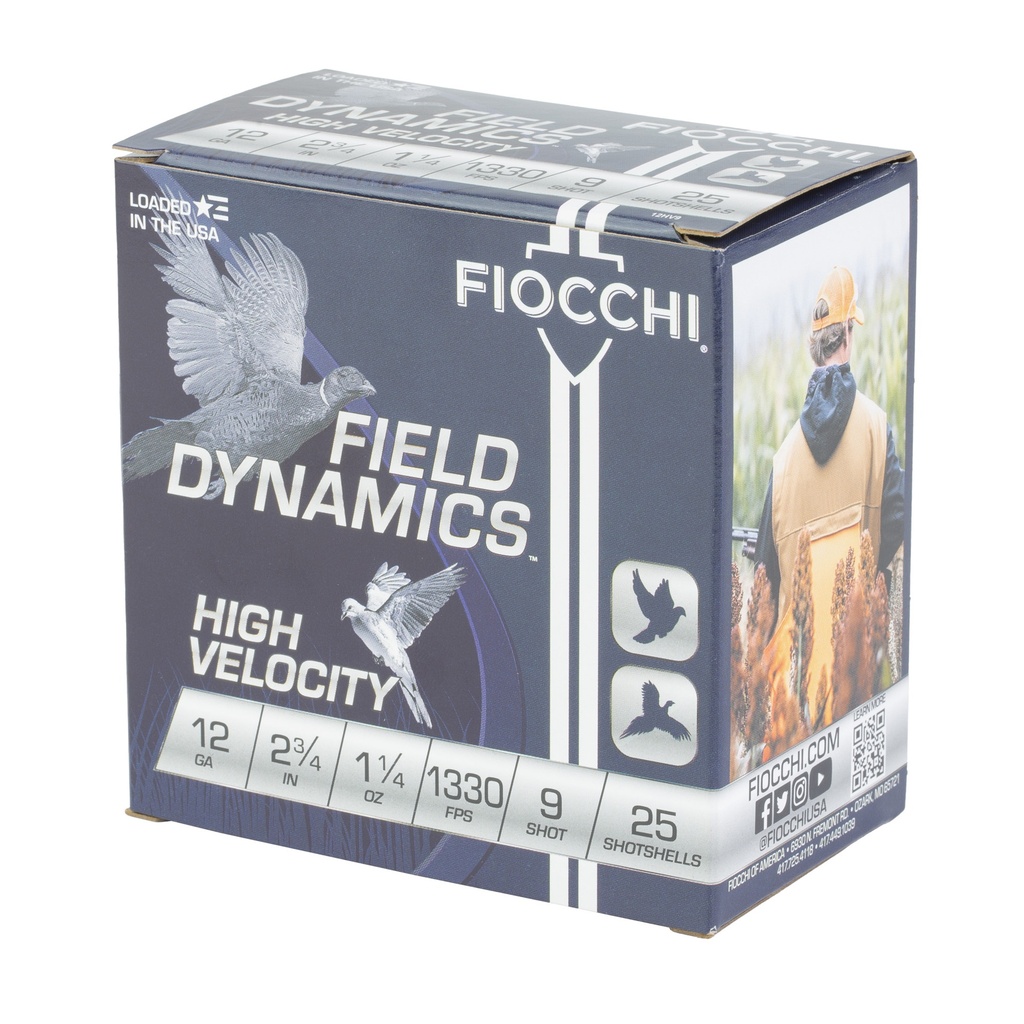 FIOCCHI HV LD 12GA 2.75" #9 25/250 2