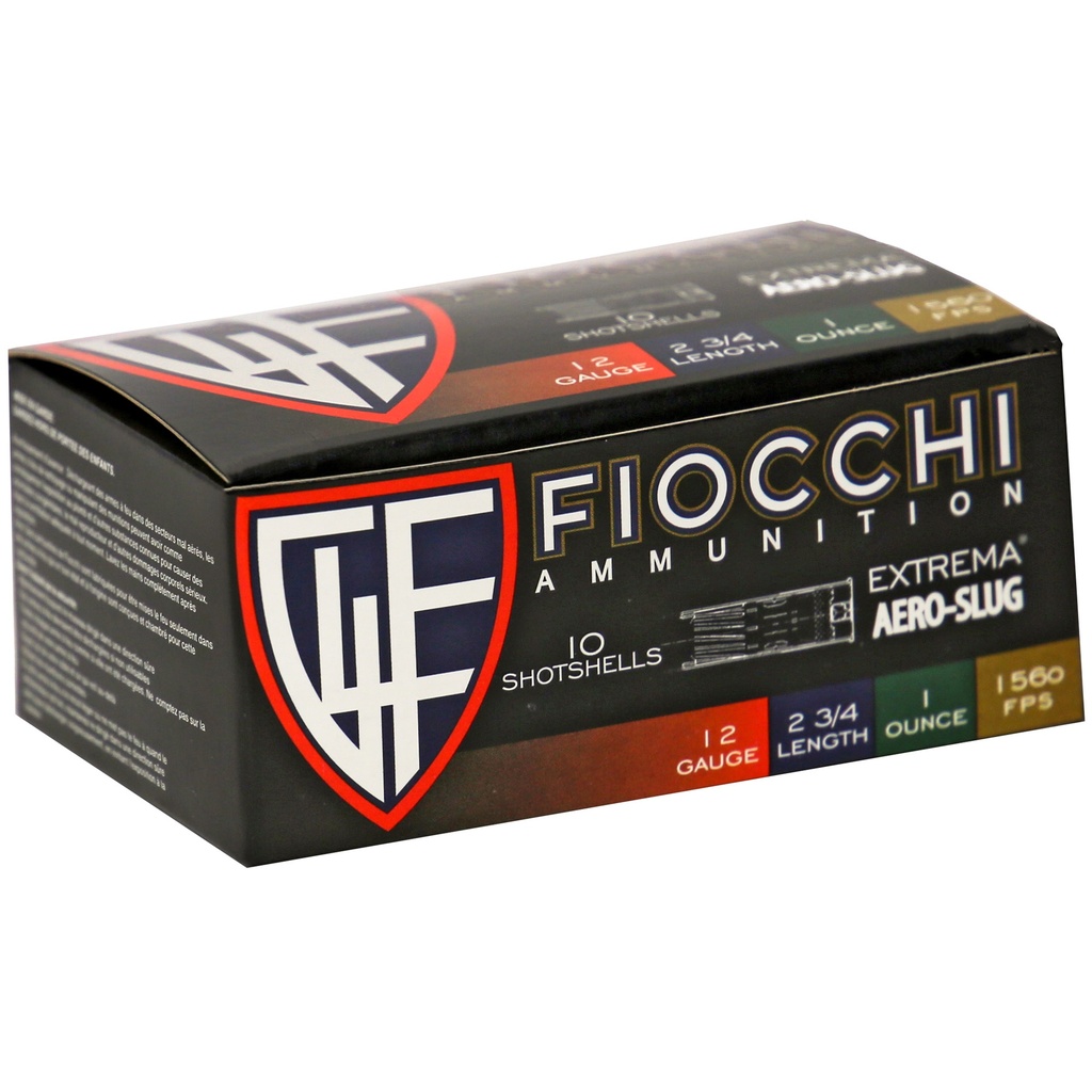 FIOCCHI 12GA AERO SLUG HV 10/250 1