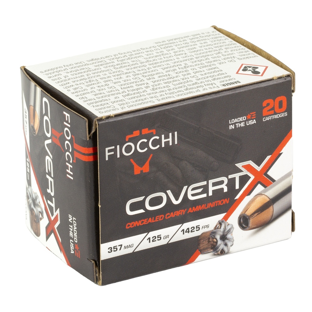 FIOCCHI COVERT X 357MAG 125GR 20/200 1